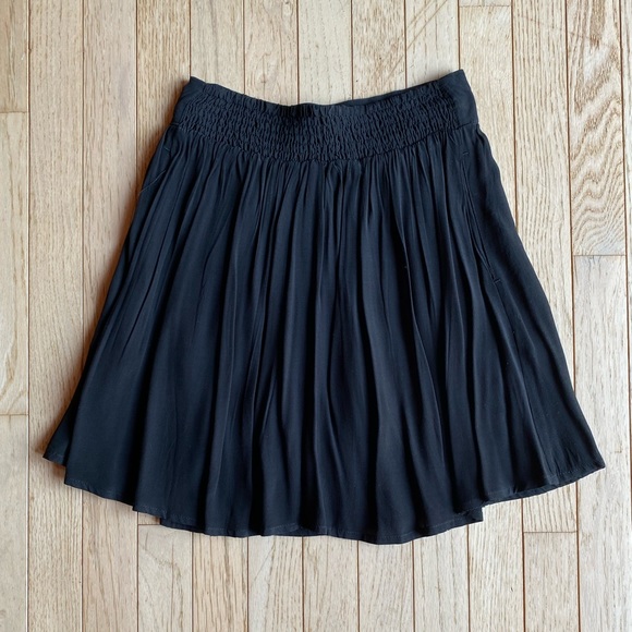 Garage Black Flowy Mini Skirt - Picture 2 of 3